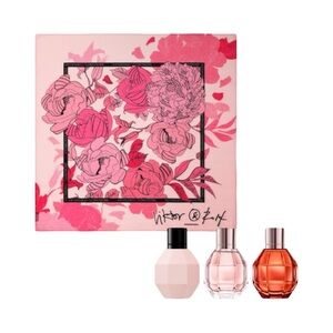Viktor & Rolf Flowerbomb 4 Piece Gift Set of 1 Scarf & 3 Mini Fragrances